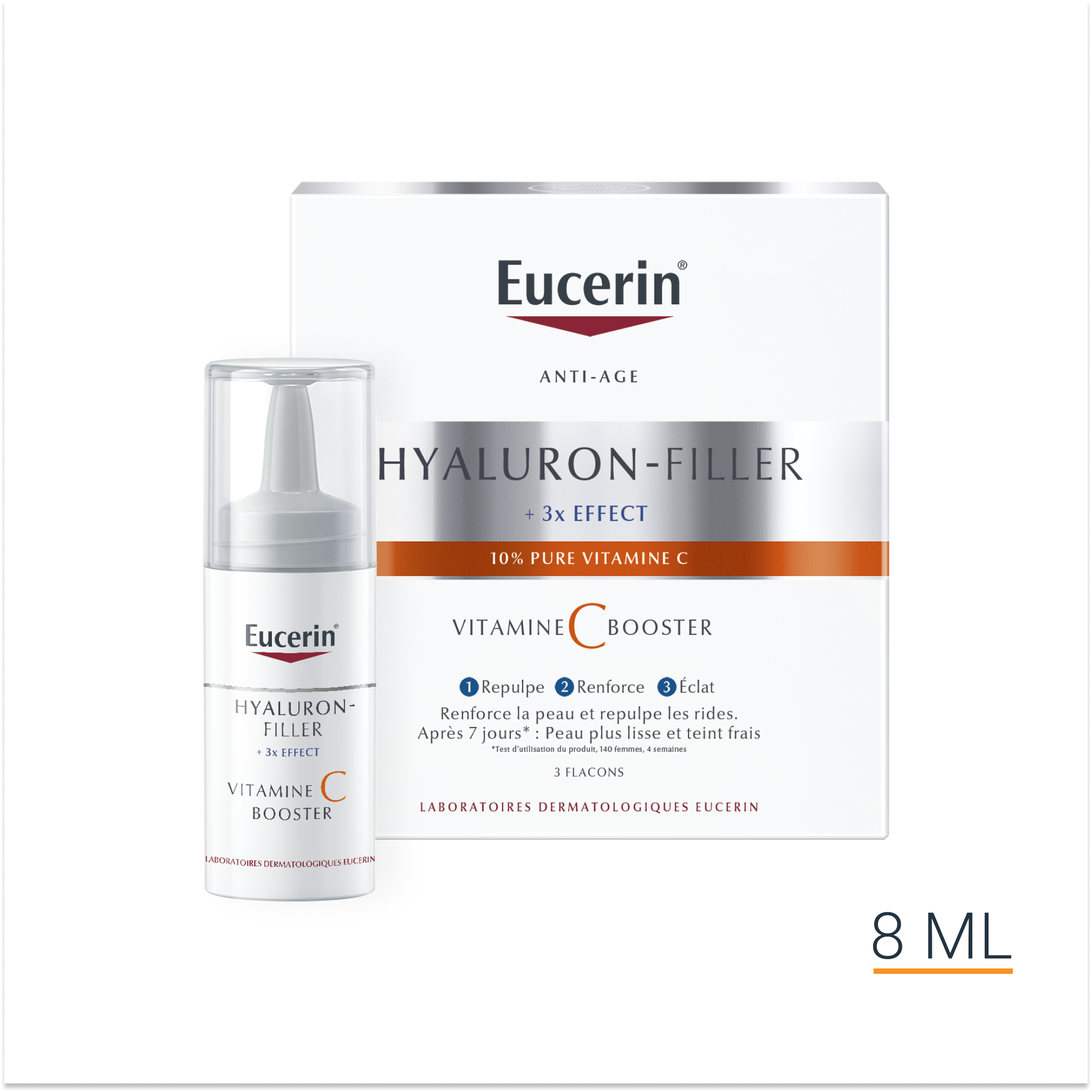 Sérum Anti-rides HYDRATATION PROFONDE – 2,2 Ml – Pour Visage, Cou, Décolleté, Corps – Fabriqué En France